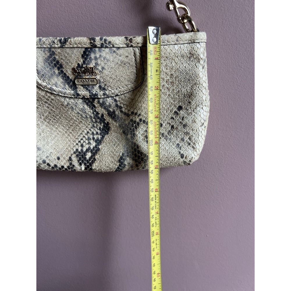 COACH One-Handle‎ Mini Bag Pouch Python Pattern 6695 - Picture 12 of 12